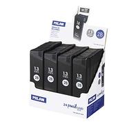 Milan Display Box 24 Tubes 12 Spare Leads 1.3 Mm Silver Kids