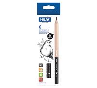 MILAN® Box of 6 6B MAXI Triangular Graphite Pencils