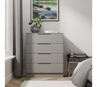 Milan Chest of Drawers Grey 4 Drawers 89cm