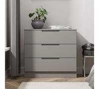 Milan Chest - Small - 3 Drawer - Grey