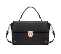 Milan Chiva Small Crossbody Purse for Women Elegant Top Handle Designer Square Bags, Z-obsidian Black