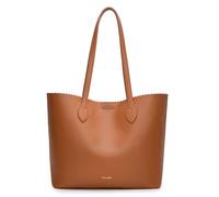 Milan Chiva Tote Bags for Women with Pouch, Copper Brown, L