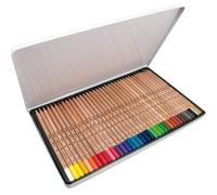 A.C. Milan Caja metálica 36 lápices de Colores con mina Grande Ø3,3 mm 213, White