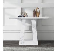 Milan Console Table - White Marble