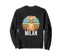MILAN - Cute Boy Name with cute Lion Sweatshirt