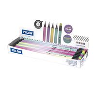 Milan Display Box 24 Hb Graphite Pencils With Eraser Sunset Series