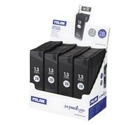 Milan Display Box 24 Tubes 12 Spare Leads 1.3 Mm Silver