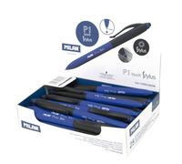 Milan Display Box 25 P1 Touch Stylus Pens Blue Ink