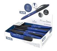 Milan Display Box 25 P1 Touch Stylus Pens Blue Ink