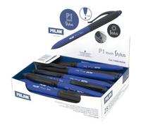 Milan Display Box 25 P1 Touch Stylus Pens Blue Ink Blue