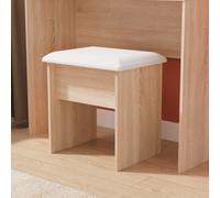 Milan Dressing Stool Oak 50cm