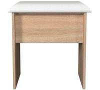 Milan Dressing Stool - Padded - Oak