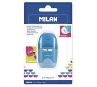 Milan Eraser With Pencil Sharpener Capsule Assorted 1 Unit
