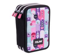Milan Filled Triple Decker Pencil Case Aliens 2 Special Series Multicolor Men