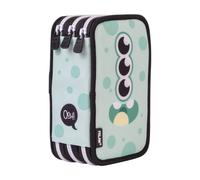 Milan Filled Triple Decker Aliens Special Series Pencil Case Green Man