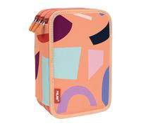 Milan Filled Triple Decker Fun Animals Special Series Pencil Case Orange Man