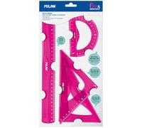 Milan Flexible Drawing Pink Drawing Rule 30 4 Pieces