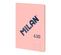 MILAN® Glued Notebook, Graph Paper, 48 Sheets, A4, 1918 Series, Pink