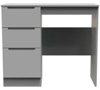 Milan Grey 3 Drawer Single Dressing Table