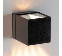 Milan Iluminación Dau cube wall light in black