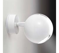 Milan Iluminación Milan Bo-La wall spotlight, round mount, white