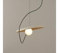 Milan Iluminación Milan Wire pendant light Ø 38 cm mink-coloured