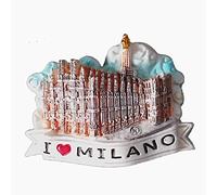 Milan Italy 3D Fridge Magnet Tourist Souvenir Gift,Home & kitchen Decoration Magnetic Sticker Craft Milano Italy Refrigerator Magnet Collection
