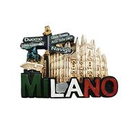 Milan Italy 3D Souvenir Fridge Magnet Gift,Handmade Home & Kitchen Decoration Milan Refrigerator Magnet Collection