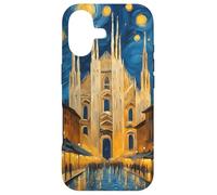 Milan Italy Van Gogh Lombardy Travel Painting Retro Style Case for iPhone 17