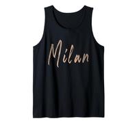 Milan Italy Vintage Elegant Design Tank Top