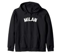 Milan Italy Zip Hoodie