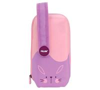 Milan Kit 4 Filled S Fun Animals Special Series Pencil Case Purple Man