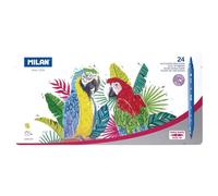 Milan Metal Box 24 Fine Brush Dual Tip Fibrepens