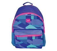 MILAN Mochila Escolar, Capacidad 21l Knit, Lila Casual Daypack, 45 cm, Purple (Lila Y Verde)