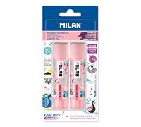 Milan Pack of 2 Purple Glue Sticks 21 g Peacock, Violet