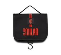 Milan Seven Boys Pencil Case, Red Black, with Handle, Travel and Leisure, Black, Modern