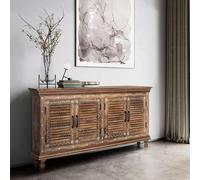 Milan Sideboard - Mango Wood - Painted - 4 Door - Medium - 152cm