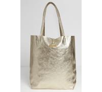 'Milan' Soft Leather Tote Bag Betsy & Floss Gold One Size