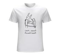 MILAN SPRING Car Seat Headrest Shirt - T Shirt for Men White M