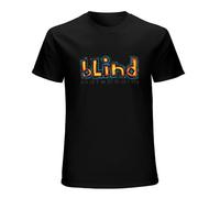 MILAN SPRING Men's Blind Skateboards Logo T Shirt Black M