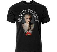 MILAN SPRING Men's Chester Bennington Never Fort T Shirt Black 3XL