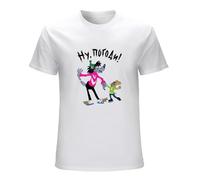 MILAN SPRING Men's Nu Pogodi T Shirt Man T Shirt White XL