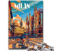 Milan Streets Puzzles for Adults And Teenagers, for Age 14+ Fun Games Fun Activities at Home, Birthday Gifts, Travel Gifts 1000pcs(26x38cm)