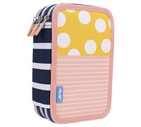 MILAN® Swims 2 Special Series 3 Tier Pencil Case - Pink and Yellow