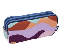 MILAN The Fun Multi-Coloured School Bag with 3 Zippers 220 x 80 x 100 mm