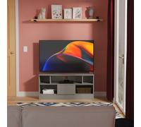 Milan TV Unit Grey 5 Shelves 1 Drawer 110cm