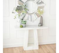 Milan White Marble Console Table