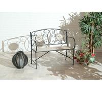 Milan Wrought Iron Mosaic Bench Multicolour