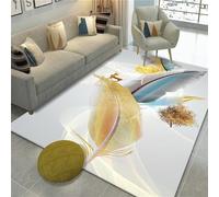 milan Yellow carpet, baby crawling simple antibacterial easy to lay carpetornaments for living room modern,yellow,60x90cm