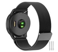 Milanese 18mm Watch Strap for Garmin Venu 3S/Venu 2S/Vivoactive 4S/Forerunner 265S/255S/255S Music/Vivomove 3S/Move3S Men/Women, Magnetic Metal Band 18mm Quick Release Watch Strap